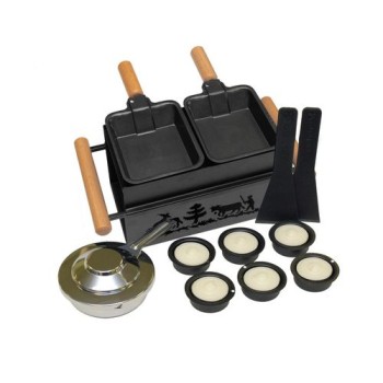 Heidi Cheese Line Raclette Tête-à-Tête, 2 Pfännchen, 2 Spachtel, 6 Kerzen,2 Brenner Heidi Cheese Line Raclette Tête-à-Tête, 2 Pfännchen, 2 Spachtel, 6 Kerzen,2 Brenner