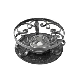 Heidi Cheese Line Rechaud Forge, Metall, Sockel und Pastenbrenner, 21cm Heidi Cheese Line Rechaud Forge, Metall, Sockel und Pastenbrenner, 21cm