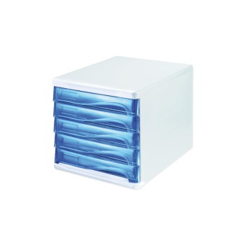 Helit Schubladenbox Colours, weiss/blau