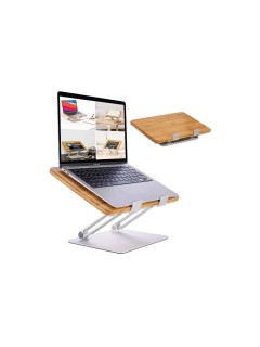 Hennez Supports d’ordinateur portable Linus Bambus 17