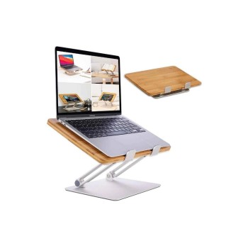 Hennez Supports d’ordinateur portable Linus Bambus 17