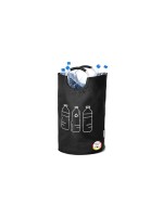 Hennez Sac de recyclage Collecteur de bouteilles consignées 82 l Noir