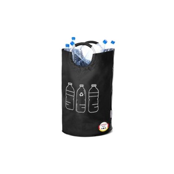 Hennez Sac de recyclage Collecteur de bouteilles consignées 82 l Noir