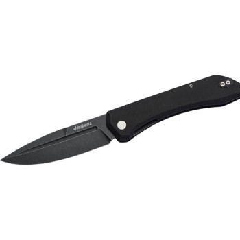 Herbertz Couteau de poche Outdoor Liner Lock noir micarta