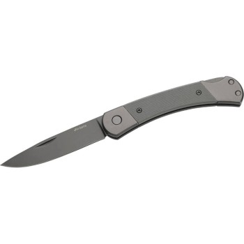 Herbertz Couteau de poche Revêtement en titane Grey D2, Moyen, Grey