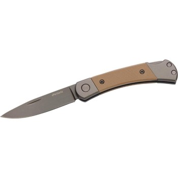 Herbertz Couteau de poche Revêtement en titane Grey D2, Petit, Sable