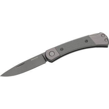 Herbertz Couteau de poche Revêtement en titane Grey D2, Small, Grey