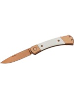 Herbertz Couteau de poche Revêtement en titane Or rose D2, Small, White