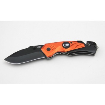 Herbertz CJH couteau de sauvetage avec clip orange