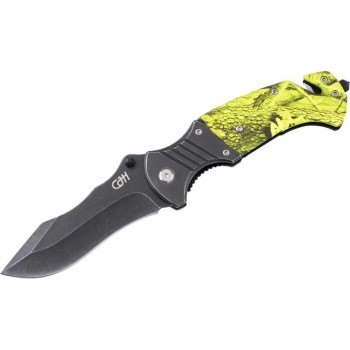 Herbertz Couteau de sauvetage CJH Camo/Vert