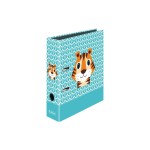 Herlitz Dossier Cute Tiger A4 8 cm, Bleu clair/Orange/Blanc