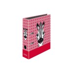 Herlitz Dossier Cute Zebra A4 8 cm, Rouge/Blanc