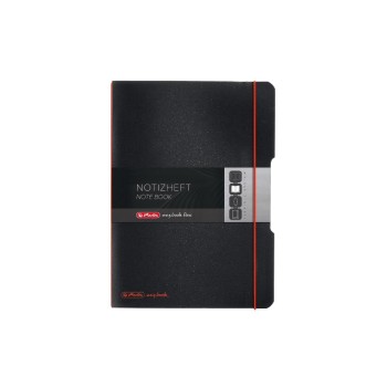 Herlitz my.book flex Notizheft A5, 40 Blatt kariert 5x5mm, schwarz Herlitz my.book flex Notizheft A5, 40 Blatt kariert 5x5mm, schwarz