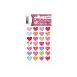 Herma Stickers Autocollant à motif Des cœurs colorés 84 Pièce/s Multicolore