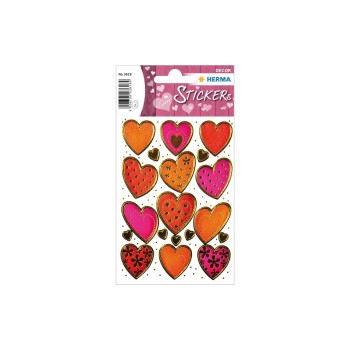 Herma Stickers Autocollant 3D Coeurs en relief dorés 38 Pièce/s Multicolore Herma Stickers Autocollant 3D Coeurs en relief dorés 38 Pièce/s Multicolore
