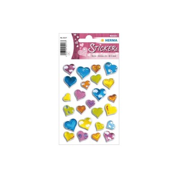 Herma Stickers Autocollant 3D Pierre de coeur 25 Pièce/s Multicolore Herma Stickers Autocollant 3D Pierre de coeur 25 Pièce/s Multicolore
