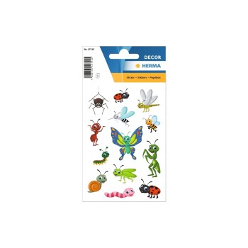 Herma Stickers Autocollant à motif Animaux rampants 3 feuilles à 30 autocollants Multicolore Herma Stickers Autocollant à motif Animaux rampants 3 feuilles à 30 autocollants Multicolore