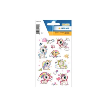 Herma Stickers Autocollant à motif Licorne magique 10 Pièce/s Multicolore