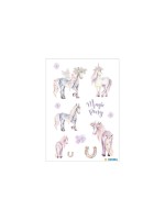 Herma Sticker Magic Pony, 2 Blatt, beglimmert, selbstklebend