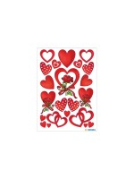 Herma Stickers Autocollant à motif Des cœurs et des roses, 3 feuille