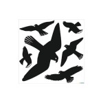 Herma Stickers Autocollant à motif Décor de fenêtre Oiseaux d'avertissement, 1 feuille