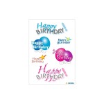 Herma Stickers Autocollant à motif Happy Birthday, 3 feuilles