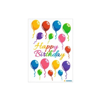 Herma Stickers Autocollant à motif Des ballons colorés, 1 feuille Herma Stickers Autocollant à motif Des ballons colorés, 1 feuille