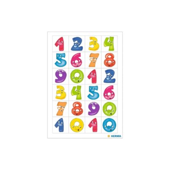 Herma Stickers Autocollants de numéros Chiffres amusants de 0 à 9, 20 x 50, 2 feuilles Herma Stickers Autocollants de numéros Chiffres amusants de 0 à 9, 20 x 50, 2 feuilles