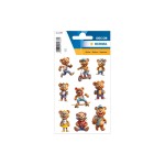 Herma Stickers Autocollant à motif Des nounours cools 3 feuilles avec 9 autocollants chacune