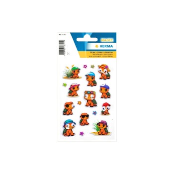Herma Sticker Schildkröten Wackelaugen, 1 Blatt, 17 Sticker, selbstklebend