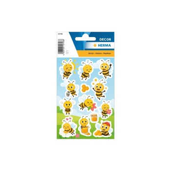 Herma Sticker Honigbienen, 3 Blatt, 39 Sticker, selbstklebend