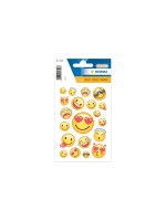Herma Stickers Stickers sourire, transpuffy 1 feuille / 19 autocollants