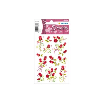Herma Stickers roses 2 feuilles de film plastique Herma Stickers roses 2 feuilles de film plastique
