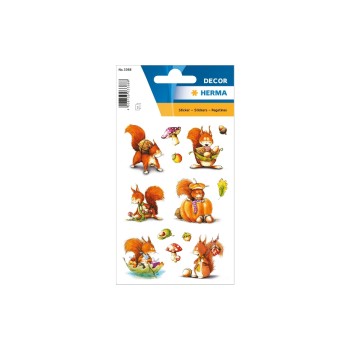 HERMA Eichhörnchen, 3 Blatt 42 Sticker HERMA Eichhörnchen, 3 Blatt 42 Sticker