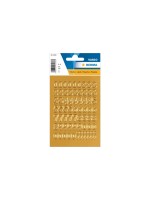 Herma Stickers Chiffres 0-9 Film doré de 12 mm, 1 feuille