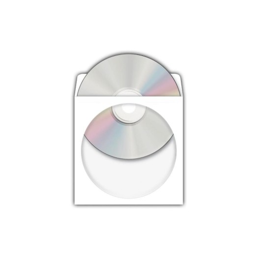 Herma CD/DVD Hüllen aus Papier selbstkleb., 100 Stück