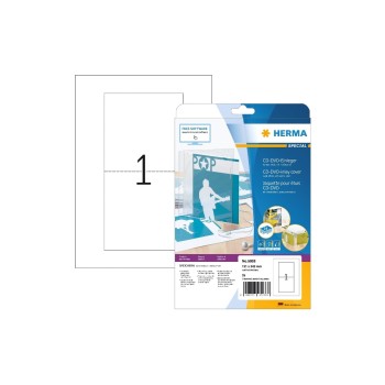 HERMA Jaquette CD 5033 Blanc, 25 pièces HERMA Jaquette CD 5033 Blanc, 25 pièces