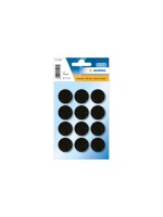 Herma Stickers Patin en feutre Ø 22 mm, noir, 12 pièces