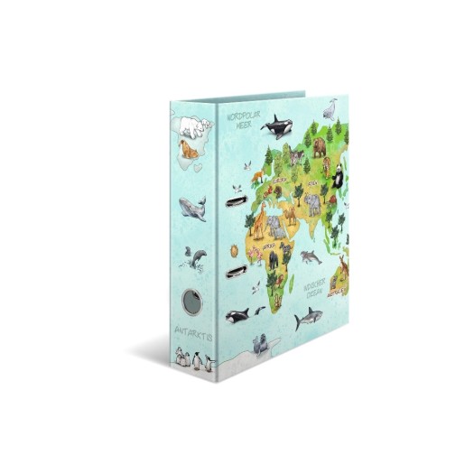 HERMA Dossier Carte du monde 7 cm, Multicolore