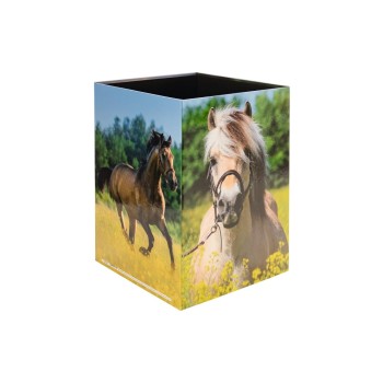 HERMA Corbeille à papier Prairie pour chevaux 15 l, Vert HERMA Corbeille à papier Prairie pour chevaux 15 l, Vert