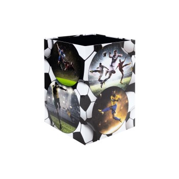 HERMA Corbeille à papier Football 15 l, Noir HERMA Corbeille à papier Football 15 l, Noir