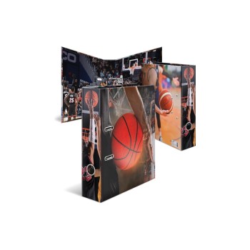 HERMA Classeur à motifs A4 Basketball 285 cm, Multicolore HERMA Classeur à motifs A4 Basketball 285 cm, Multicolore