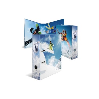 HERMA Classeur à motifs A4 Sports d'hiver 285 cm, Multicolore HERMA Classeur à motifs A4 Sports d'hiver 285 cm, Multicolore