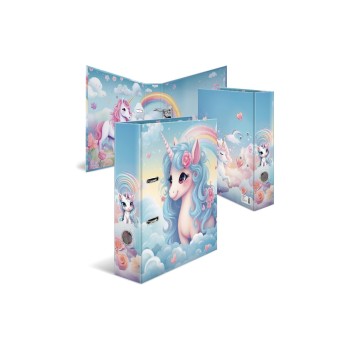 HERMA Classeur à motifs A4 Happy Unicorns 285 cm, Multicolore HERMA Classeur à motifs A4 Happy Unicorns 285 cm, Multicolore