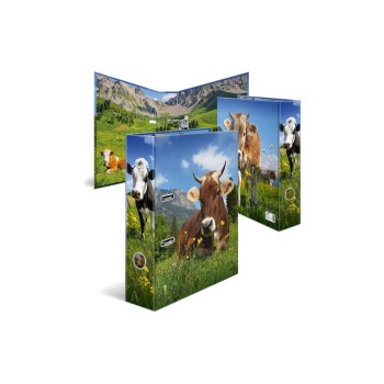 Herma Ordner 7 cm A4 Kuh, Karton, Hebelmechanik