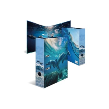 Herma Ordner 7 cm Delfin, Karton, Hebelmechanik