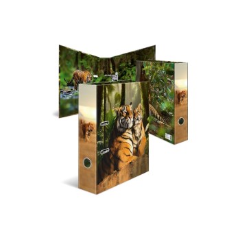 Herma Ordner 7 cm Tiger, Karton, Hebelmechanik