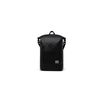 Herschel Roll Top Rucksack, Black Herschel Roll Top Rucksack, Black