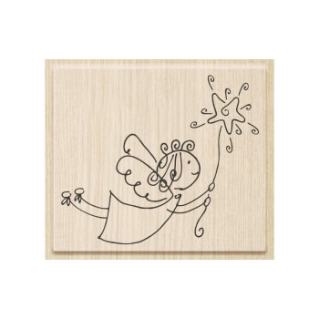 Heyda Stempel Engel Frohe Botschaft, Motivgrösse: 7 x 6 cm