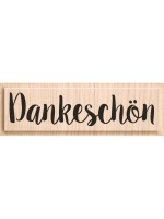 Heyda Motivstempel Dankeschön, Grösse: 6 x 1.4 cm